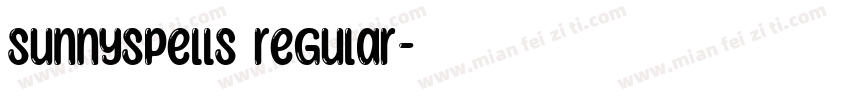 sunnyspells regular字体转换